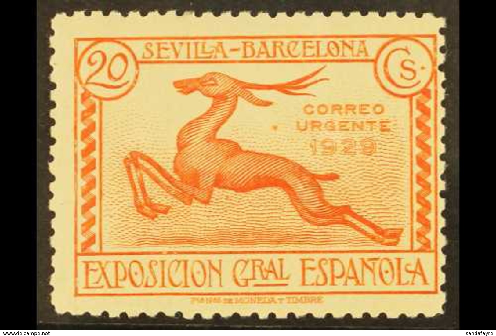 1929-32 20c Carmine "Gazelle" Express Stamp, Perf 11½ (1932), SG E522a, Fine Mint For More Images, Please Visit Http://w - Autres & Non Classés
