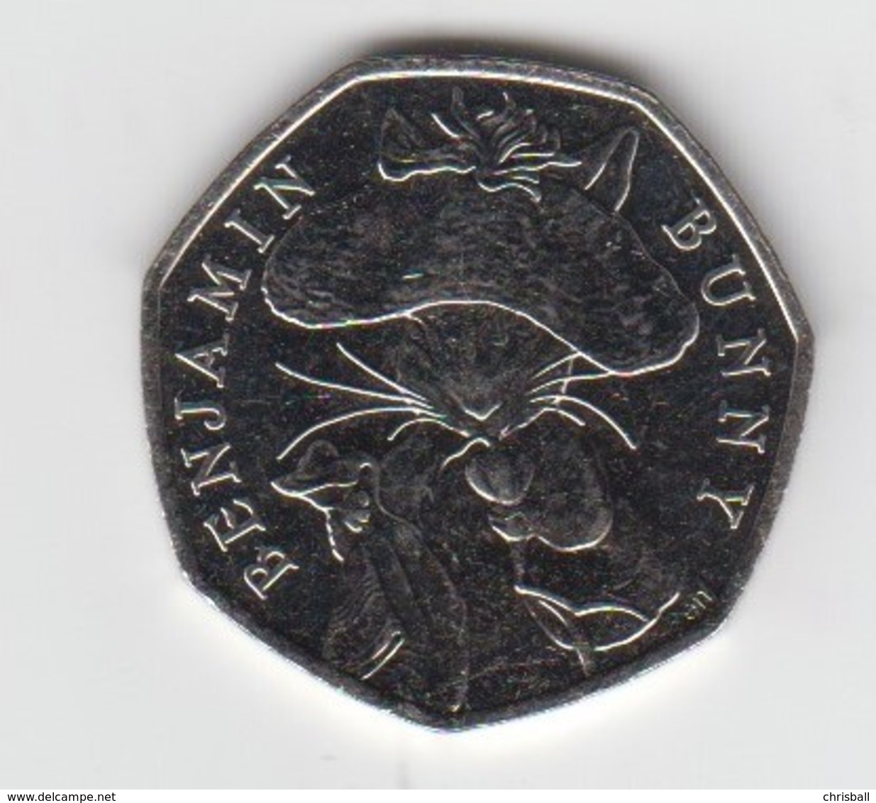 Great Britain UK 50p Coin Benjamin Bunny 2017 (Small Format) Circulated - 50 Pence