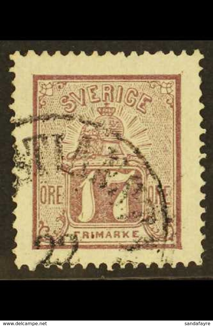 1862-72 17 Ore Purple, SG 13, Very Fine Used. For More Images, Please Visit Http://www.sandafayre.com/itemdetails.aspx?s - Autres & Non Classés