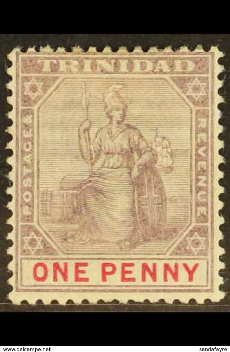 1896-1906 1d Dull Purple And Rose, Type II, SG 116, Fine Mint, Very Scarce.  For More Images, Please Visit Http://www.sa - Trinité & Tobago (...-1961)