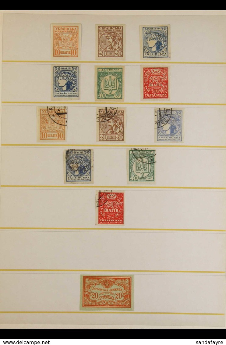 1918-23 FINE MINT / NEVER HINGED MINT COLLECTION Presented On Stock Pages In An Album. Includes 1918 Issues, Then A Wide - Ucraina