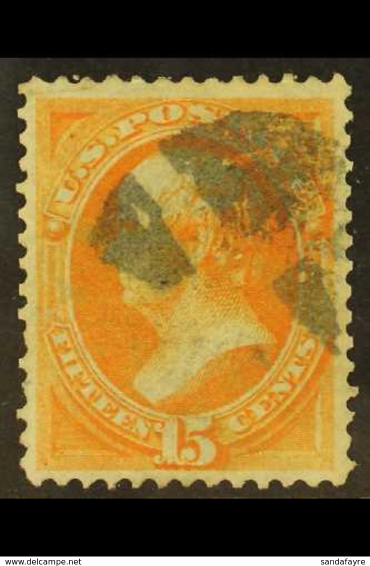 1873 15c Yellow-orange (SG 165, Sc 163) Very Fine Used With Excellent Centering. For More Images, Please Visit Http://ww - Sonstige & Ohne Zuordnung