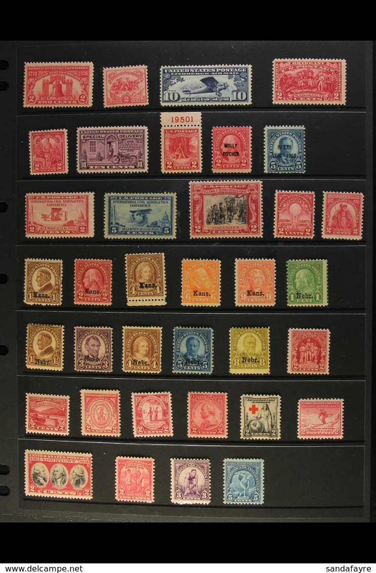 1904-1932 FINE/VERY FINE MINT All Different Collection, Some Never Hinged. Note 1904 5c Louisiana Exposition, 1908 10c S - Andere & Zonder Classificatie