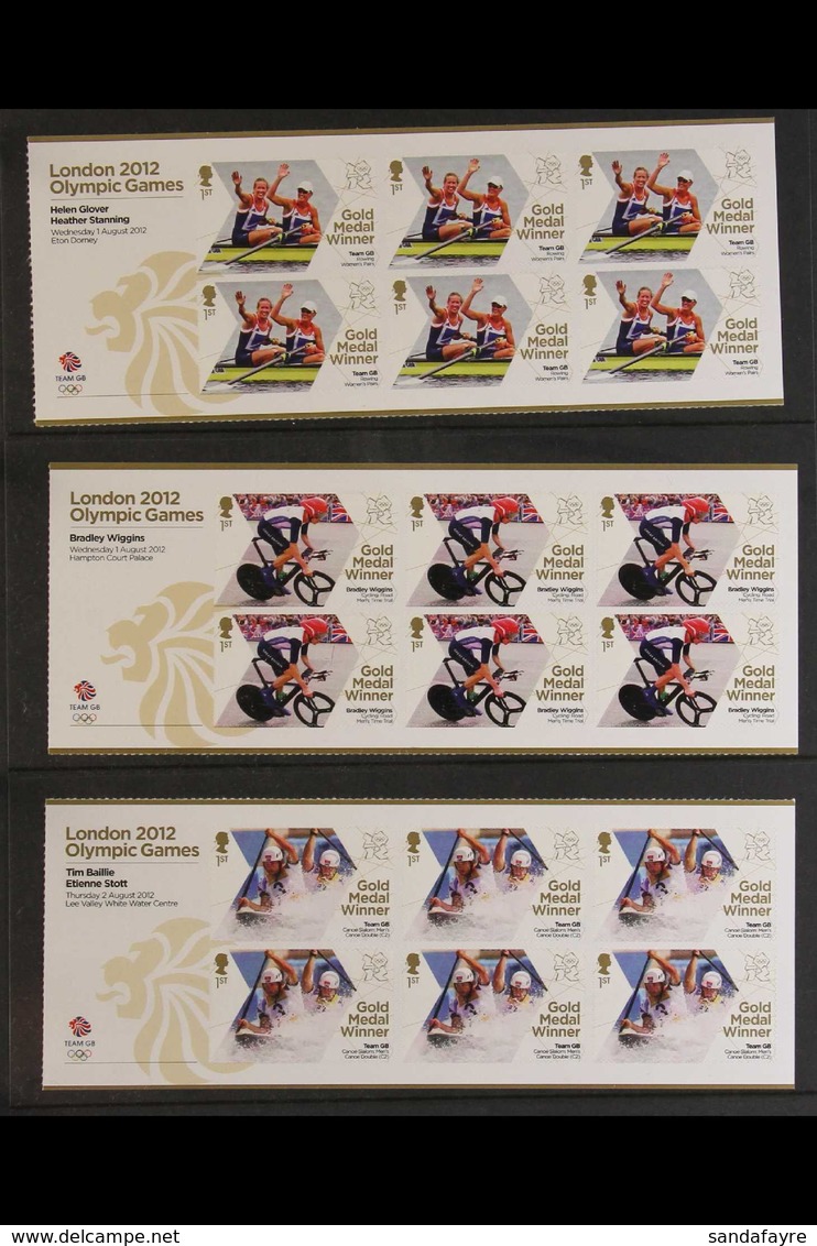 2012 OLYMPIC GAMES A Complete GOLD MEDAL WINNER Sheetlet Set,  SG 3342a/3370a, Presented In A Dedicated Album (29 Sheetl - Autres & Non Classés