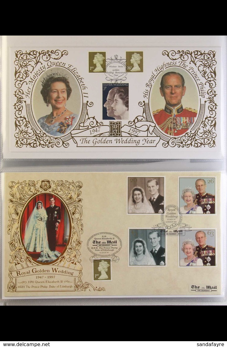 1997 GOLDEN WEDDING A Very Fine All Different Collection Of "Benhams" Commemorative First Day Covers Bearing Stamps Of G - Sonstige & Ohne Zuordnung