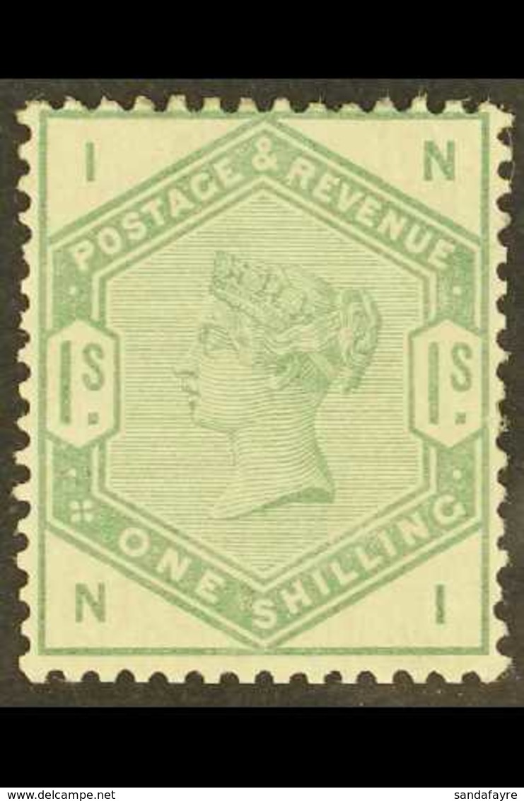 1883-84 1s Dull Green, SG 196, Mint Very Lightly Hinged. A Beauty, Cat £1600. For More Images, Please Visit Http://www.s - Autres & Non Classés