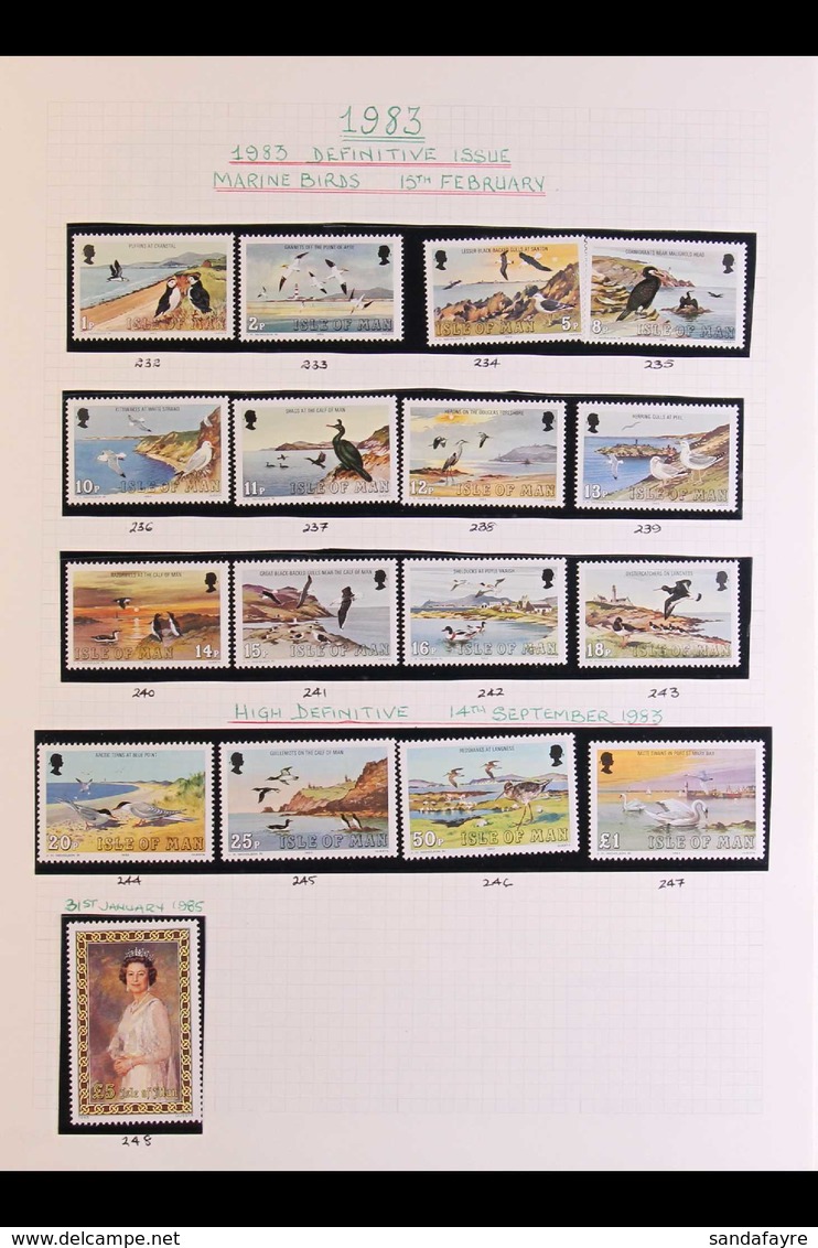 ISLE OF MAN 1958-94 Fine Mint And Never Hinged Mint Collection Presented In Mounts In Two Albums, Mostly Never Hinged An - Sonstige & Ohne Zuordnung