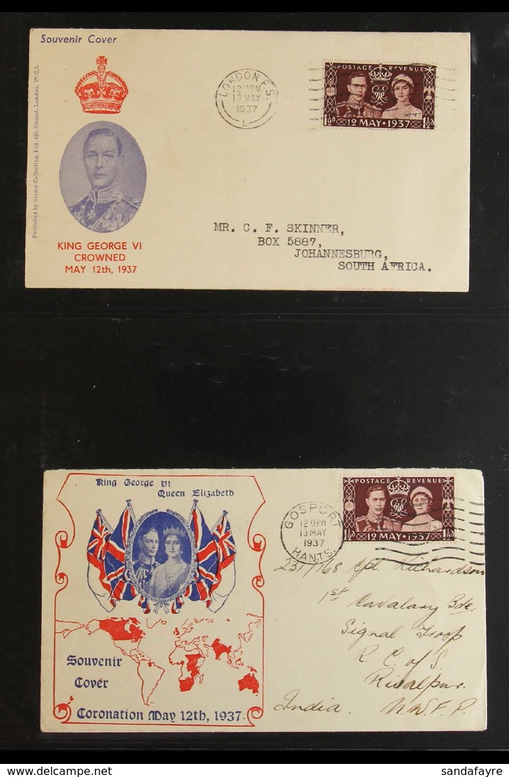 1937-51 KGVI COMMEMORATIVES FDC COLLECTION An Attractive Selection Of First Day Commemorative Items Including Three 1937 - FDC