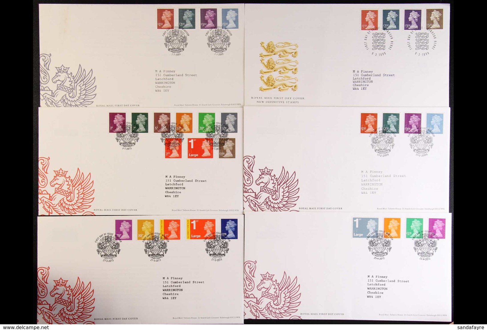 1971-2013 DEFINITIVE FDC COLLECTION. An Attractive Selection Of Definitive Bearing FDC That Includes Regional Issues & V - FDC