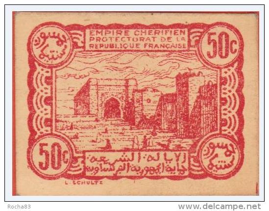 MAROC - EMPIRE CHERIFIEN 50 Centimes Du 06 04 1944 - PICK 41 - SPL - Marocco