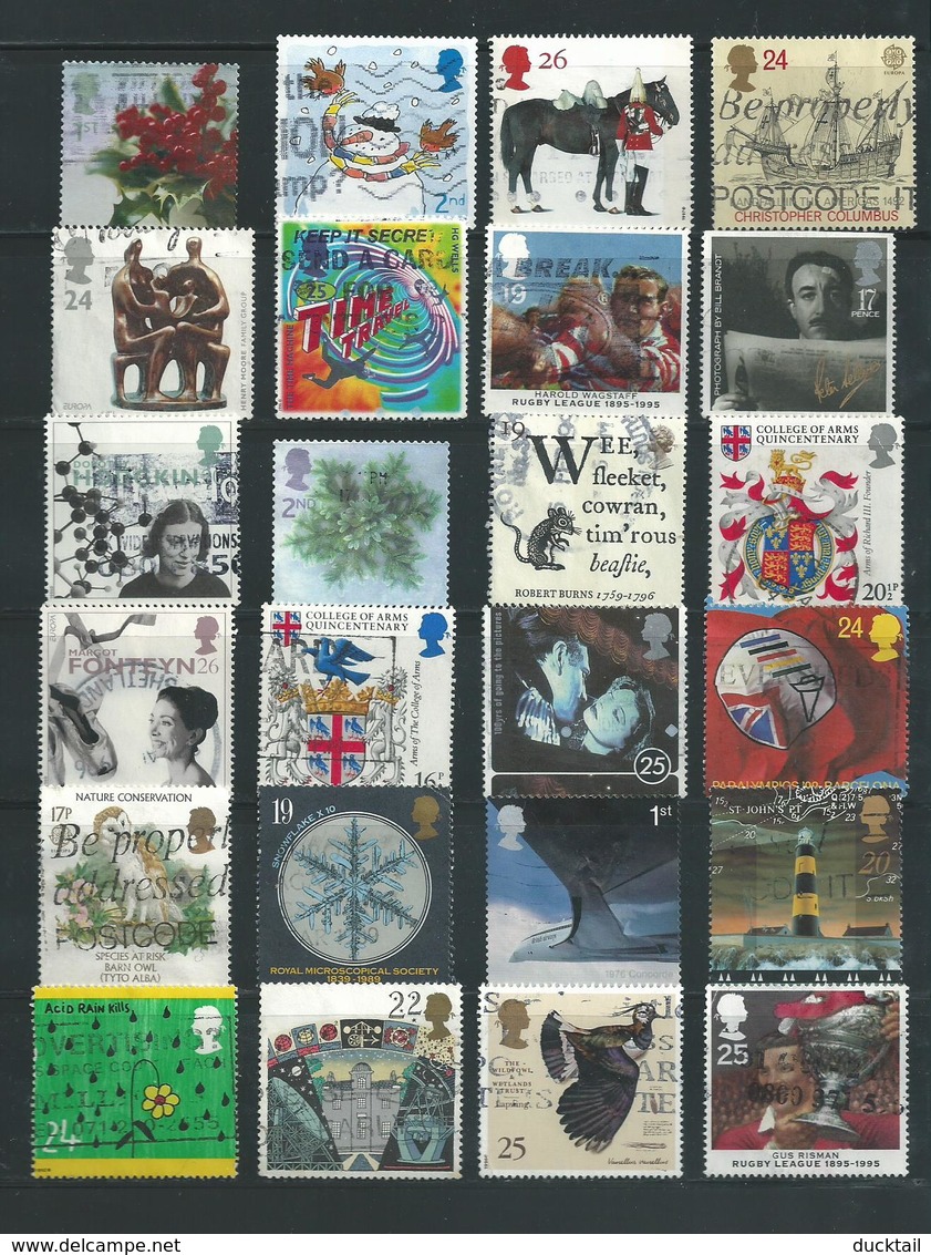 RB - 24 X England - Afgestempeld - Pracht Lot - Nr. 203 - Lots & Kiloware (mixtures) - Max. 999 Stamps