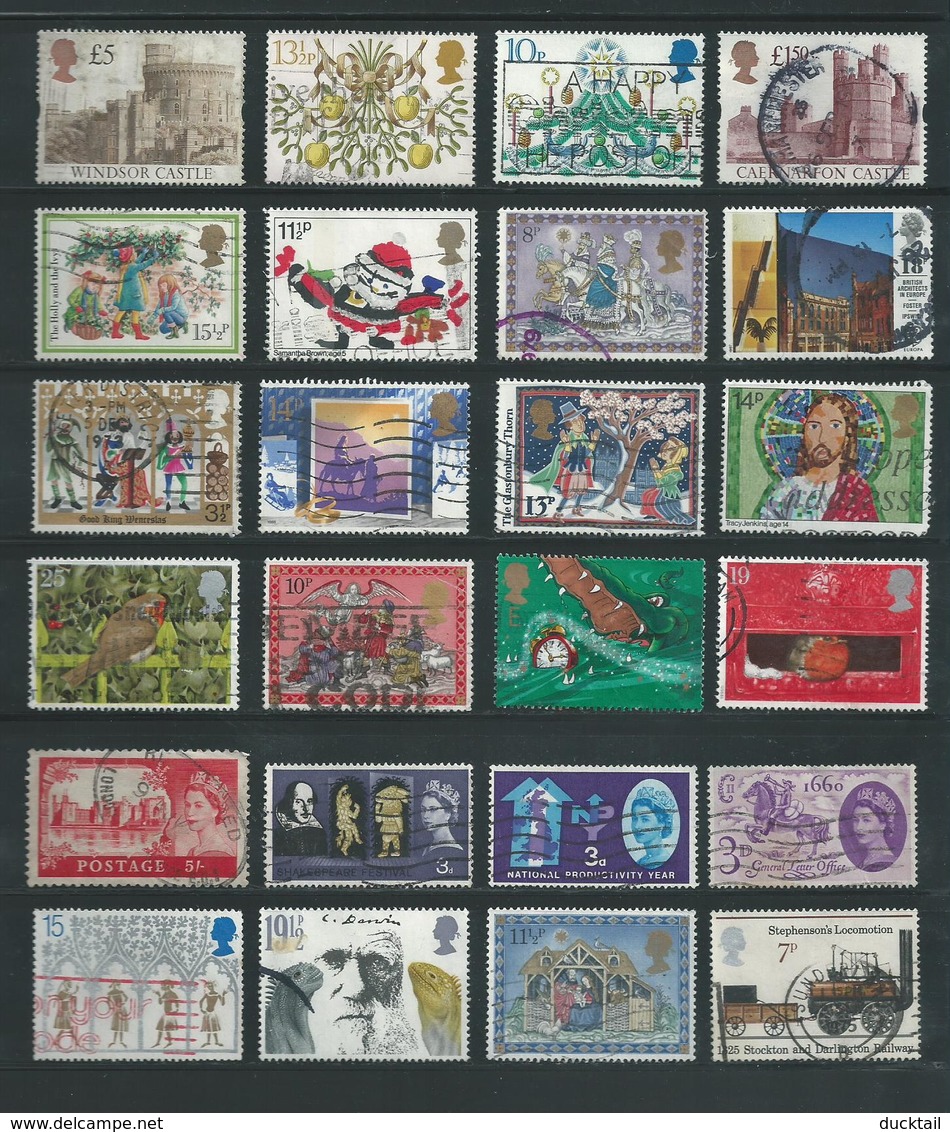 RB - 24 X England - Afgestempeld - Pracht Lot - Nr. 376 - Vrac (max 999 Timbres)