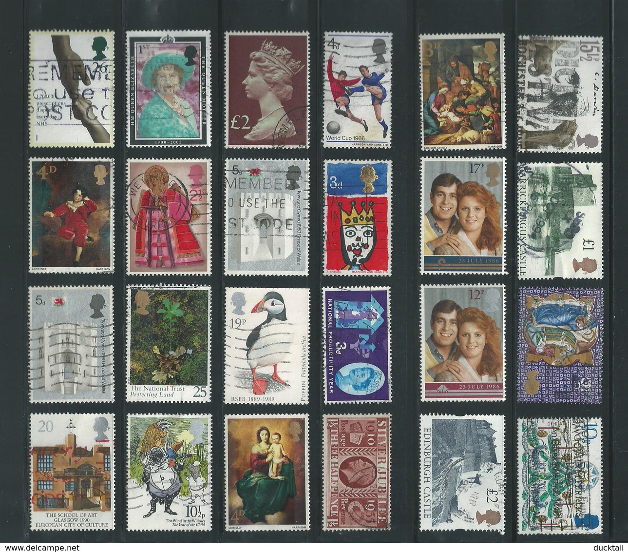 RB - 24 X England - Afgestempeld - Pracht Lot - Nr. 380 - Lots & Kiloware (mixtures) - Max. 999 Stamps