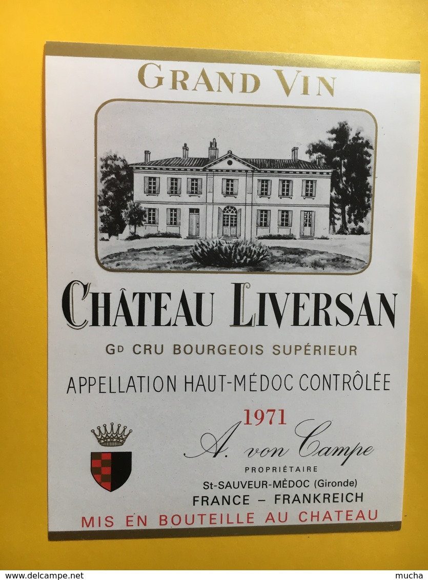 8962 - Château Liversan 1971 Haut Médoc - Bordeaux