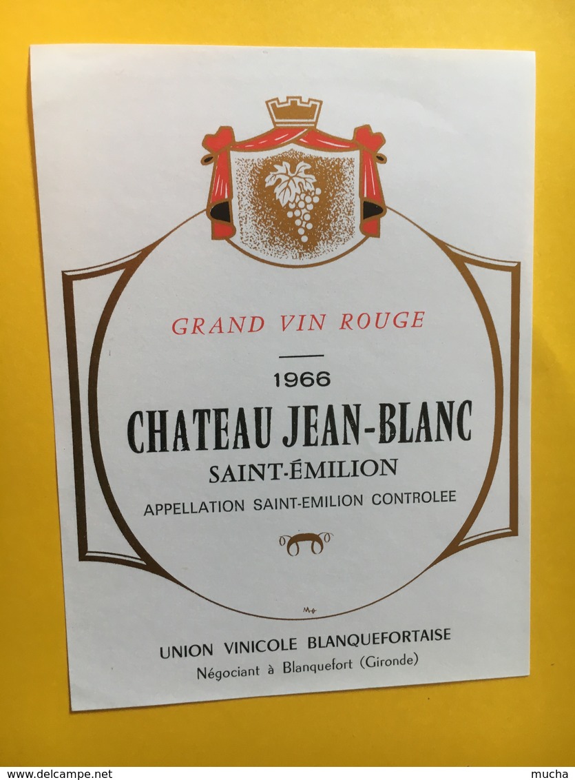 8973 - Château Jean-Blanc 1966 Saint-Emilion - Bordeaux