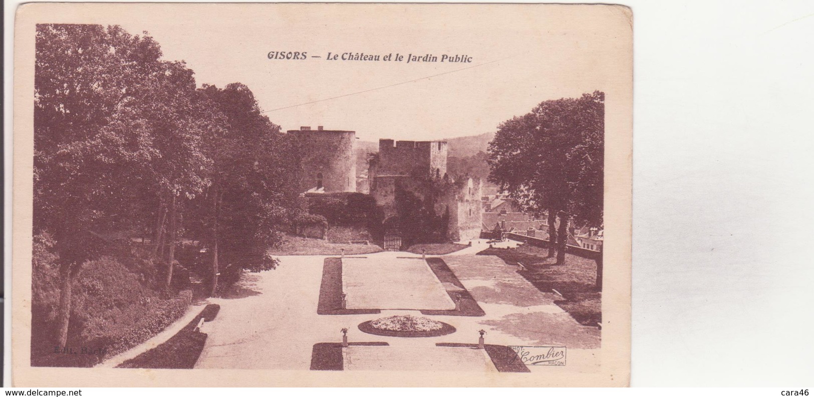 CPA - GISORS Le Château Et Le Jardin Public - Gisors