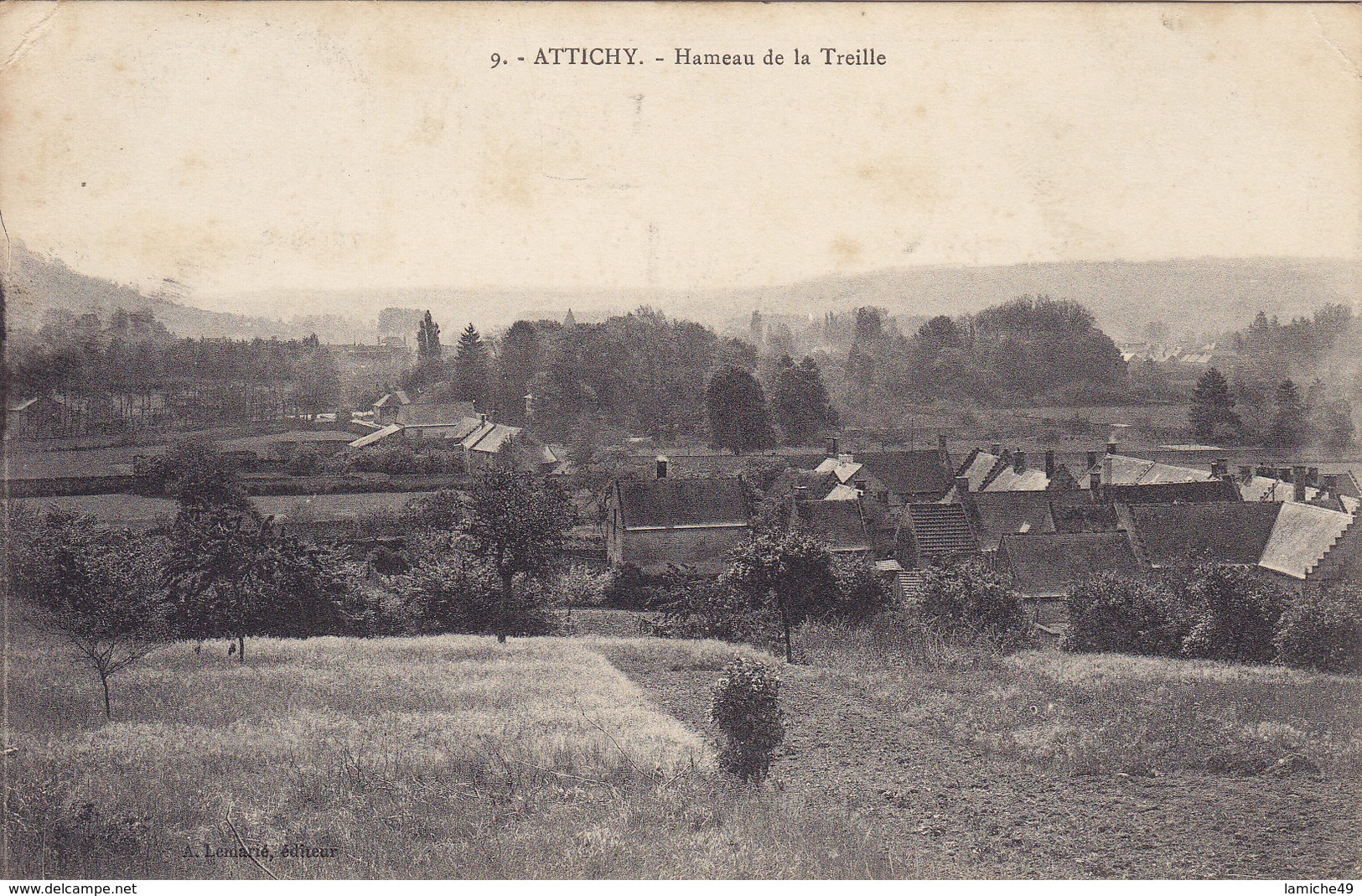 ATTICHY Hameau De La Treille Circulée Timbrée 1912 - Attichy