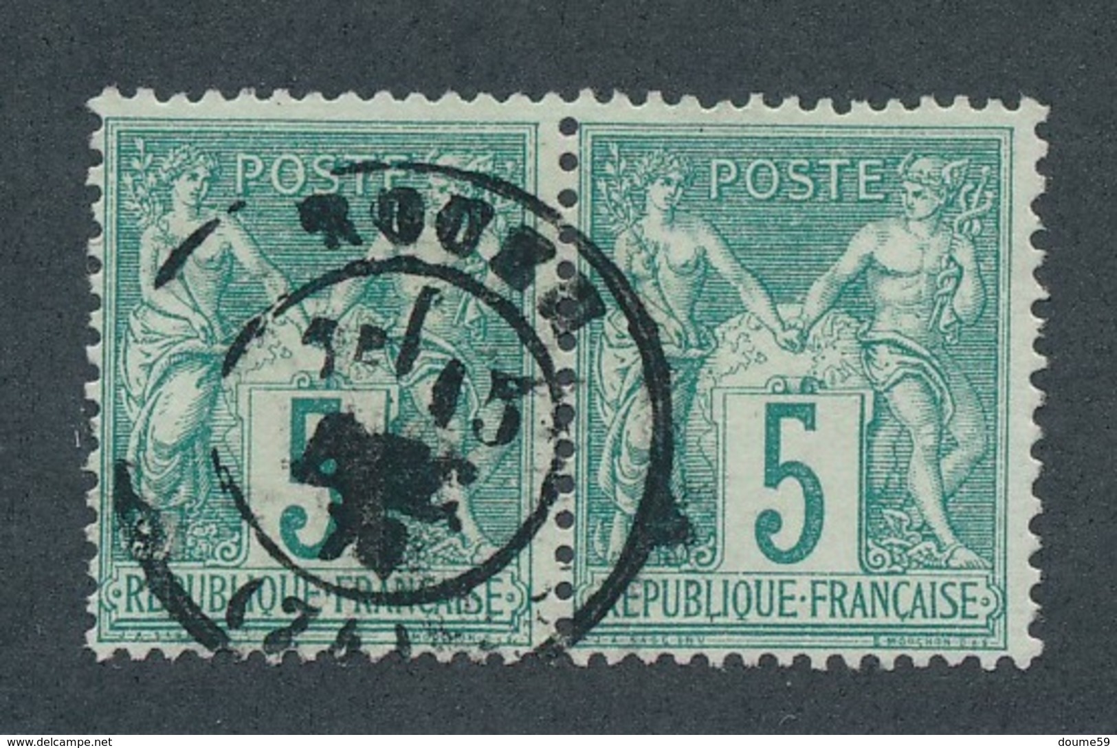 CG-66: FRANCE: Lot "SAGE N/B" Avec N°64 Obl (PAIRE TB) - 1876-1878 Sage (Type I)