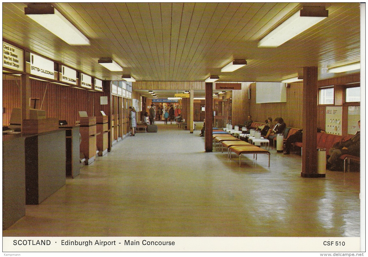 Flughafen/Aeroport Scotland,Edinburgh,ungelaufen - Aerodromi