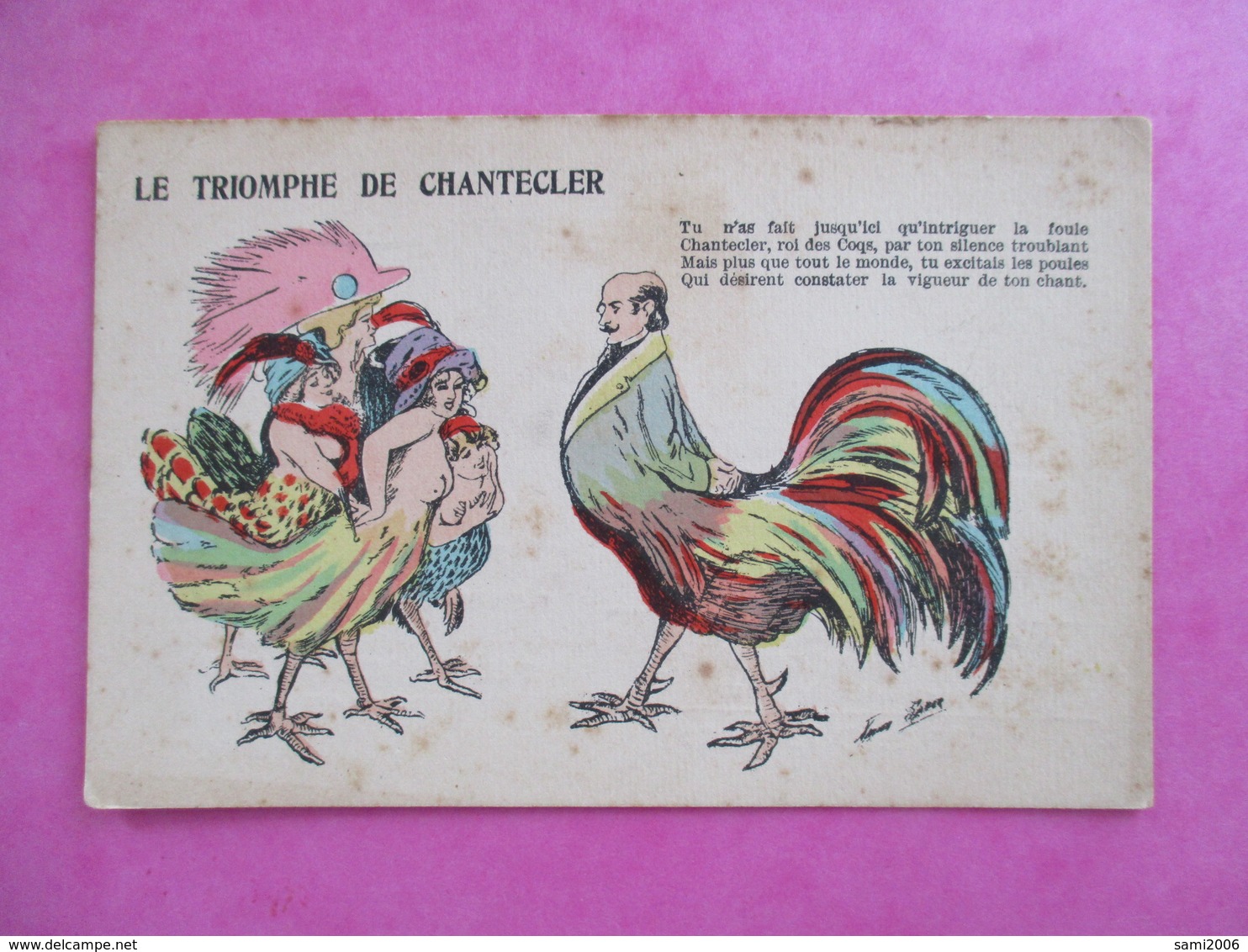 CPA ILLUSTRATEUR XAVIER SAGER LE TRIOMPHE DE CHANTECLER - Sager, Xavier