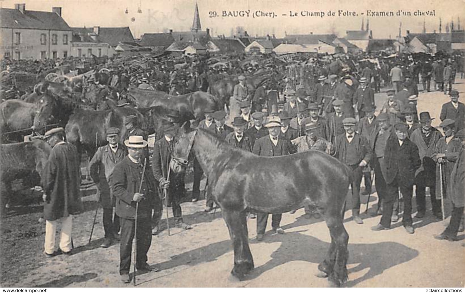 Baugy       18            Champ De Foire. Examen D'un Cheval    (voir Scan) - Baugy