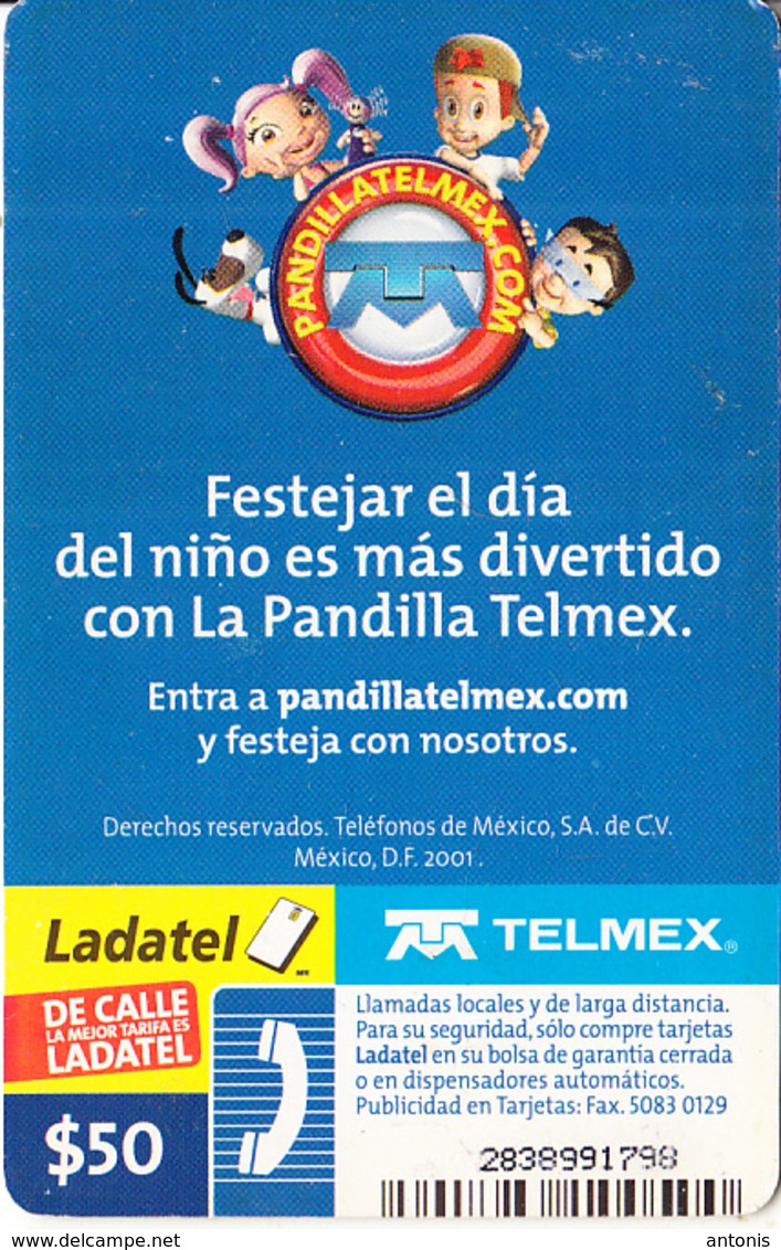 MEXICO - Pandilla Telmex, Chip G&D, Used - Mexico
