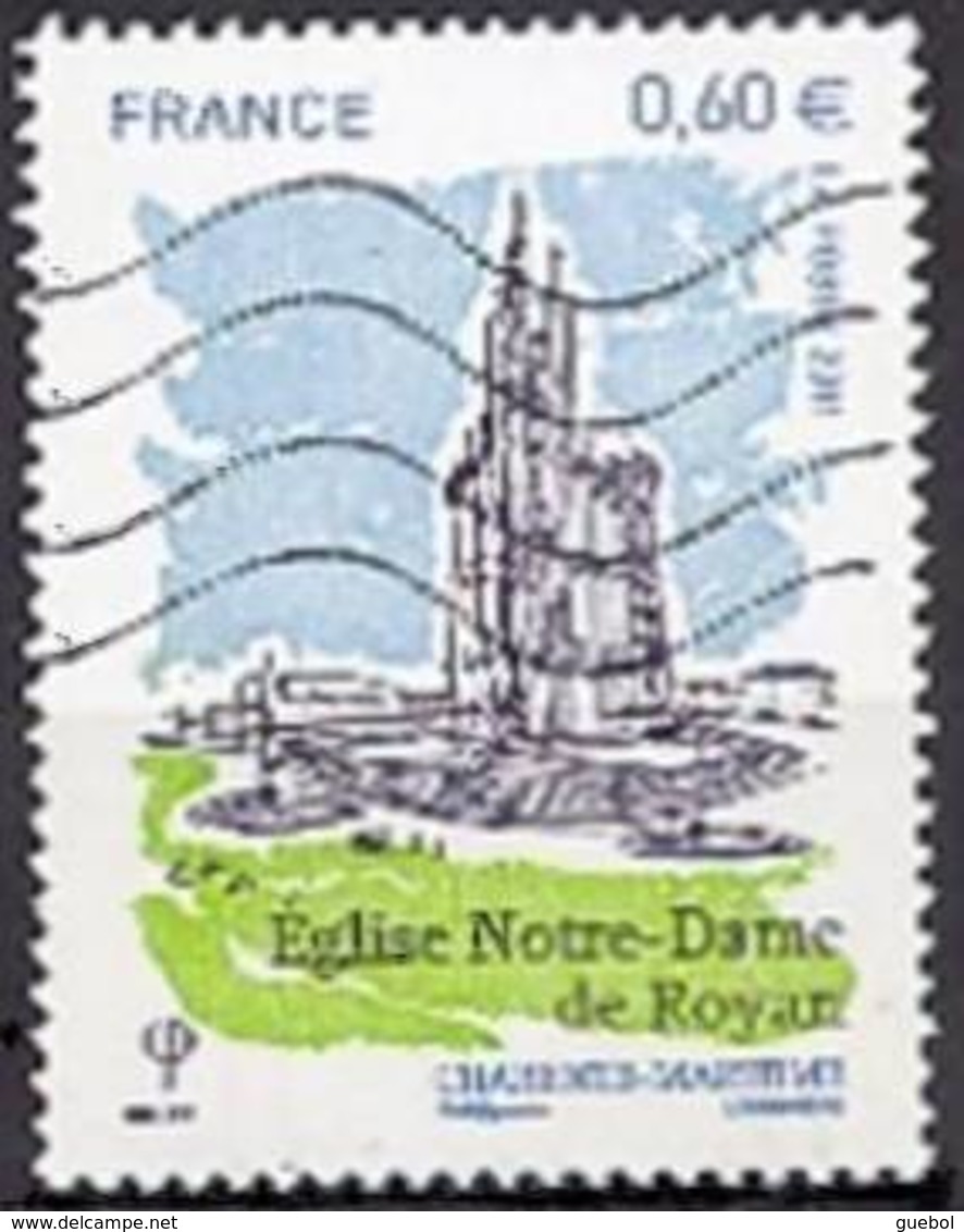 Oblitération Moderne Sur Timbre De France N° 4613 ** Eglise Notre-Dame De Royan - Charente Maritime - Usati