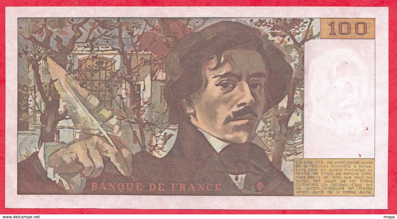 100 Francs "Delacroix" 1980 Série H.23 ---VG/SUP - 100 F 1978-1995 ''Delacroix''