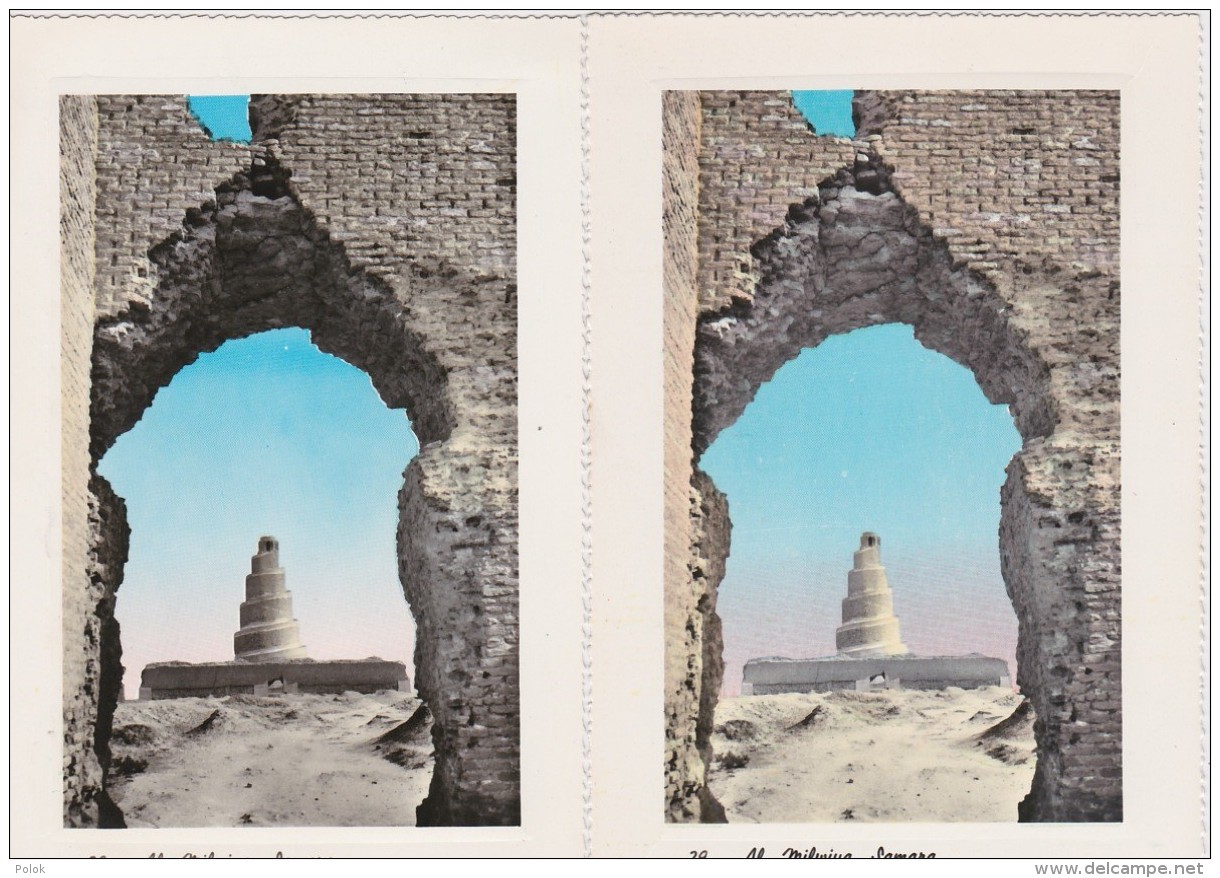 Bs - Lot De 4 CPM D'IRAK - Al Milwiya, Samara, Temple De Babylon - Iraq