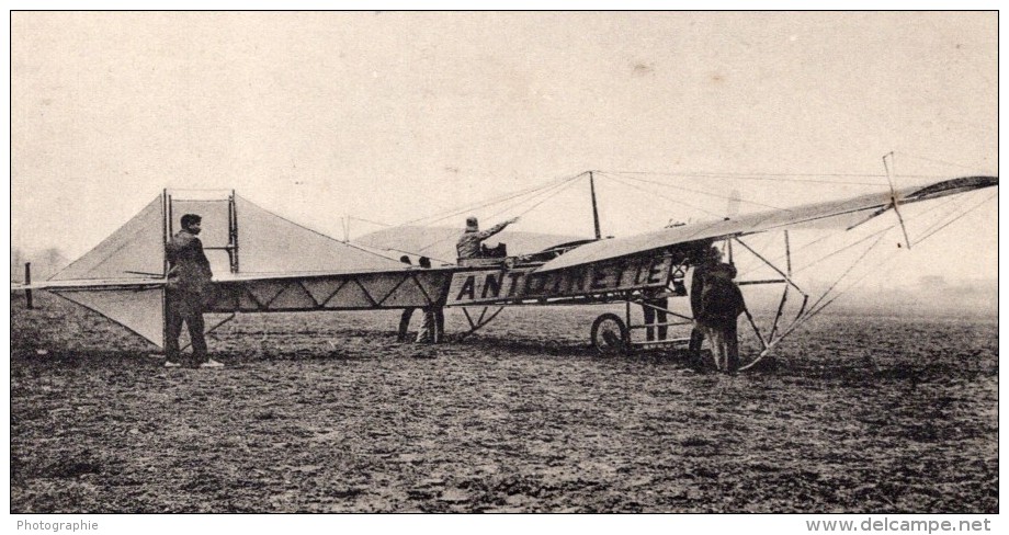 Precurseurs Aviation Monoplan Antoinette Ancienne Carte Postale Russe 1909 - ....-1914: Precursors