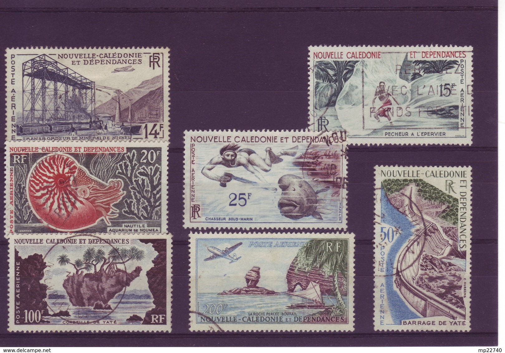 NOUVELLE CALEDONIE POSTE AERIENNE N° 66 / 72 - Oblitérés