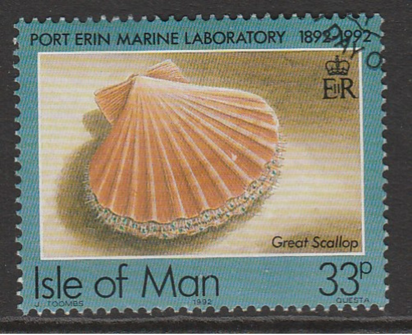 Isle Of Man 1992 Port Erine Marine Laboratory, 1892-1992  33 P Multicoloured SW 500 O Used - Man (Ile De)