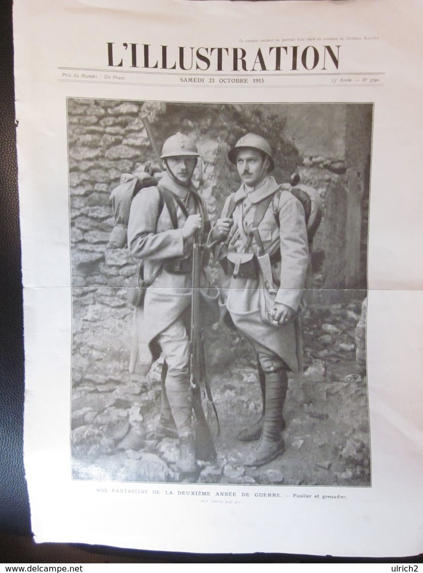 Nos Fantassins De La Deuxième Année De Guerre - Fusilier Et Grenadier - L'Illustration 1915 (37136) - Französisch