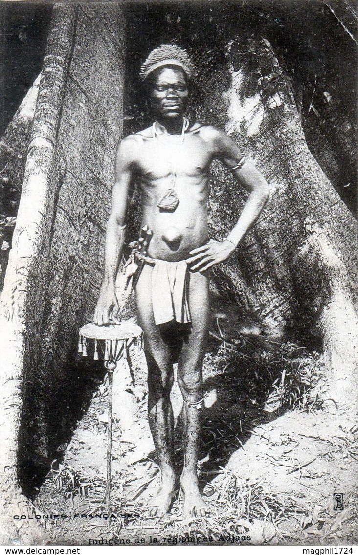 Cpa  Colonies  Francaises  Indigène De La Règion Des  Adjaas  Dahomey. - Dahomey