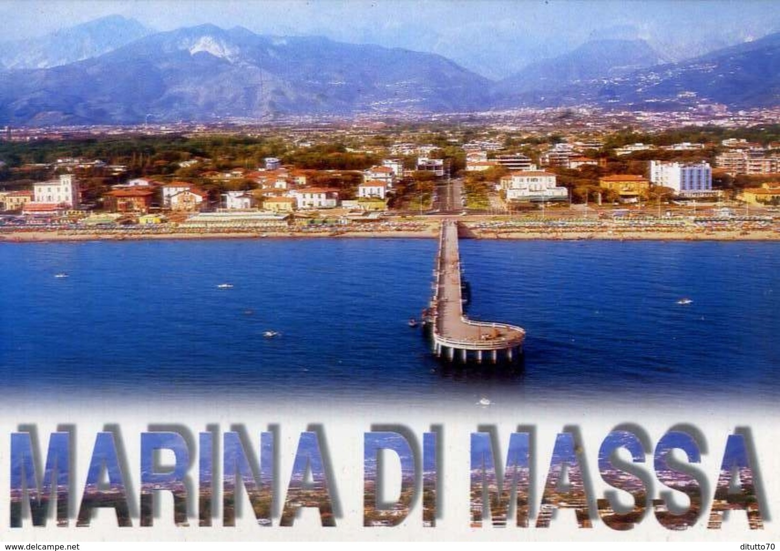 Marina Di Massa - Panorama Dall'aereo - Formato Grande Viaggiata – E 8 - Massa