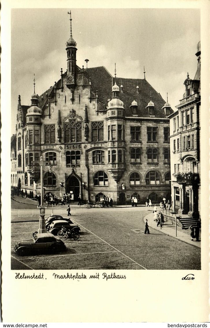 HELMSTEDT, Marktplatz Mit Rathaus (1950s) LUX-Bildkarten-Verlag AK - Helmstedt