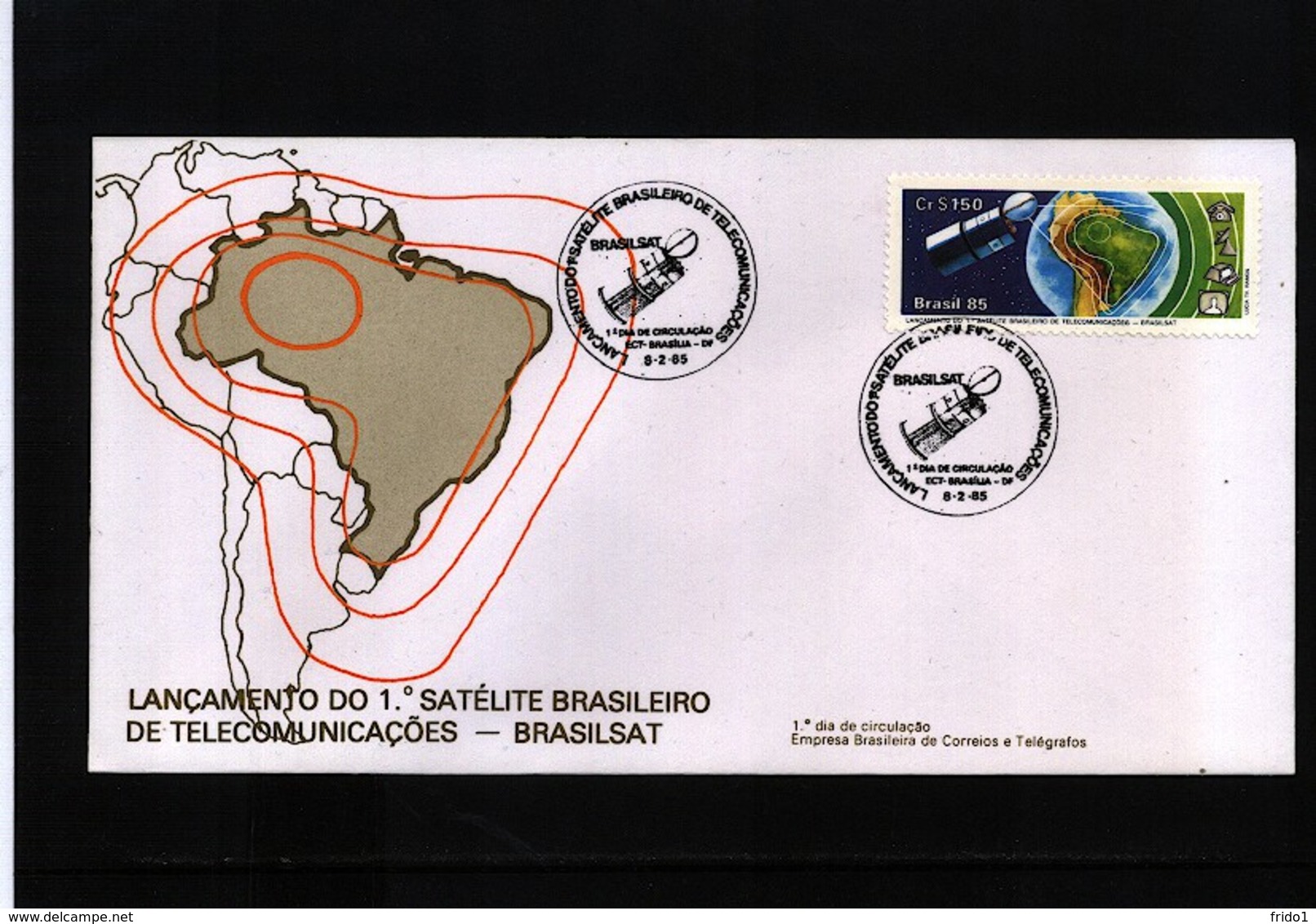 Brazil 1985 Space / Raumfahrt Brazilian Satellite Interesting FDC - Sud America