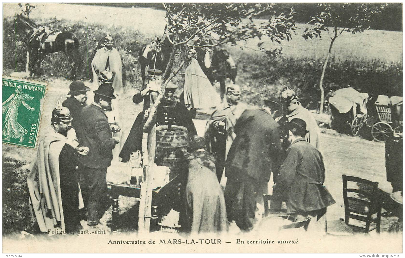 54 MARS-LA-TOUR. Anniversaire En Territoire Annexé 1908 - Otros & Sin Clasificación