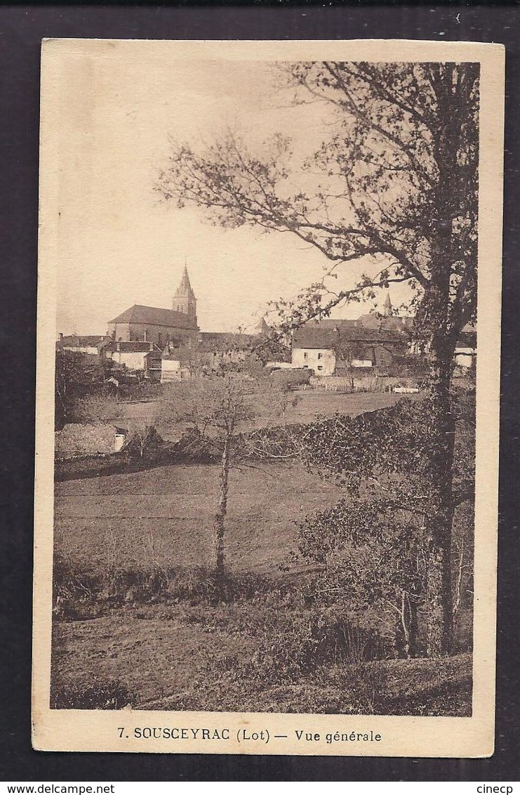 CPA 46 - SOUSCEYRAC - Vue Générale - TB PLAN D'ensemble Du Village - Sousceyrac