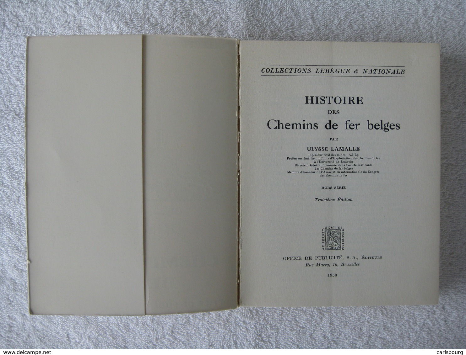 Chemins De Fer Belges – SNCB – édition De 1953 - Rare - Spoorwegen En Trams