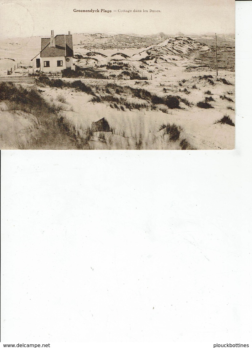 REGION NIEUWPOORT GROENENDYCK PLAGE COTTAGE DANS LES DUNES VUE RARE - Nieuwpoort