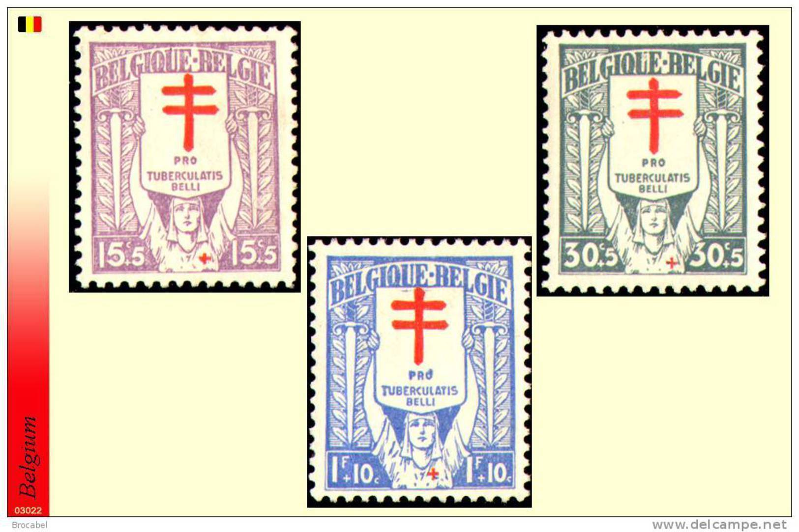 Belgium 0234/36** Antituberculeux - MNH - - Nuevos