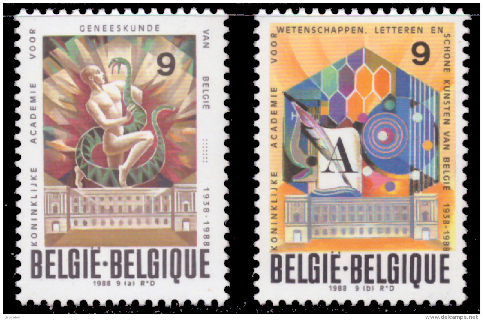 Belgium 2296/97**  Médecine Sciences  MNH - Neufs
