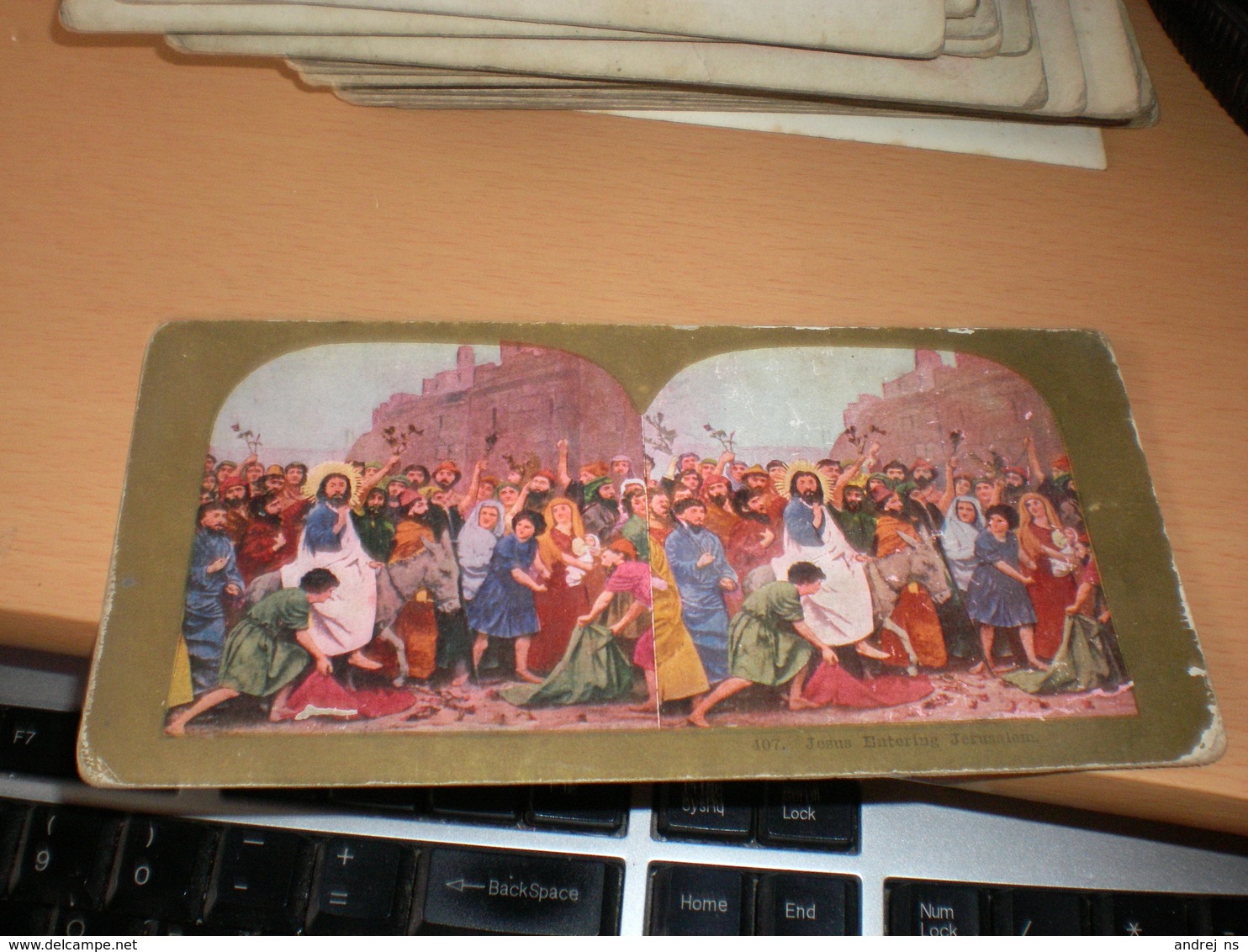 Jesus Entering Jerusalem - Stereoscoopen