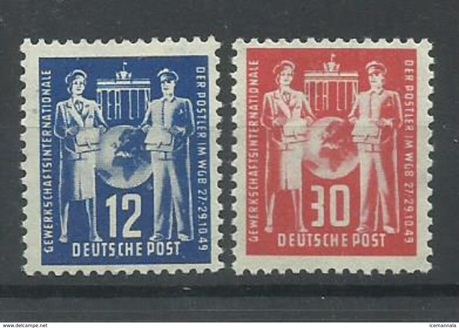 ALEMANIA ORIENTAL  YVERT  61/62   MNH  ** - Neufs