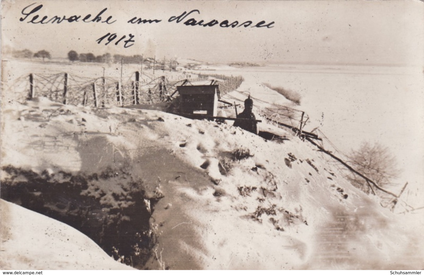 Alte Ansichtskarte Aus Dem WK I -Seewache Am Narowsee ( Narotsch-See )- - Guerre 1914-18