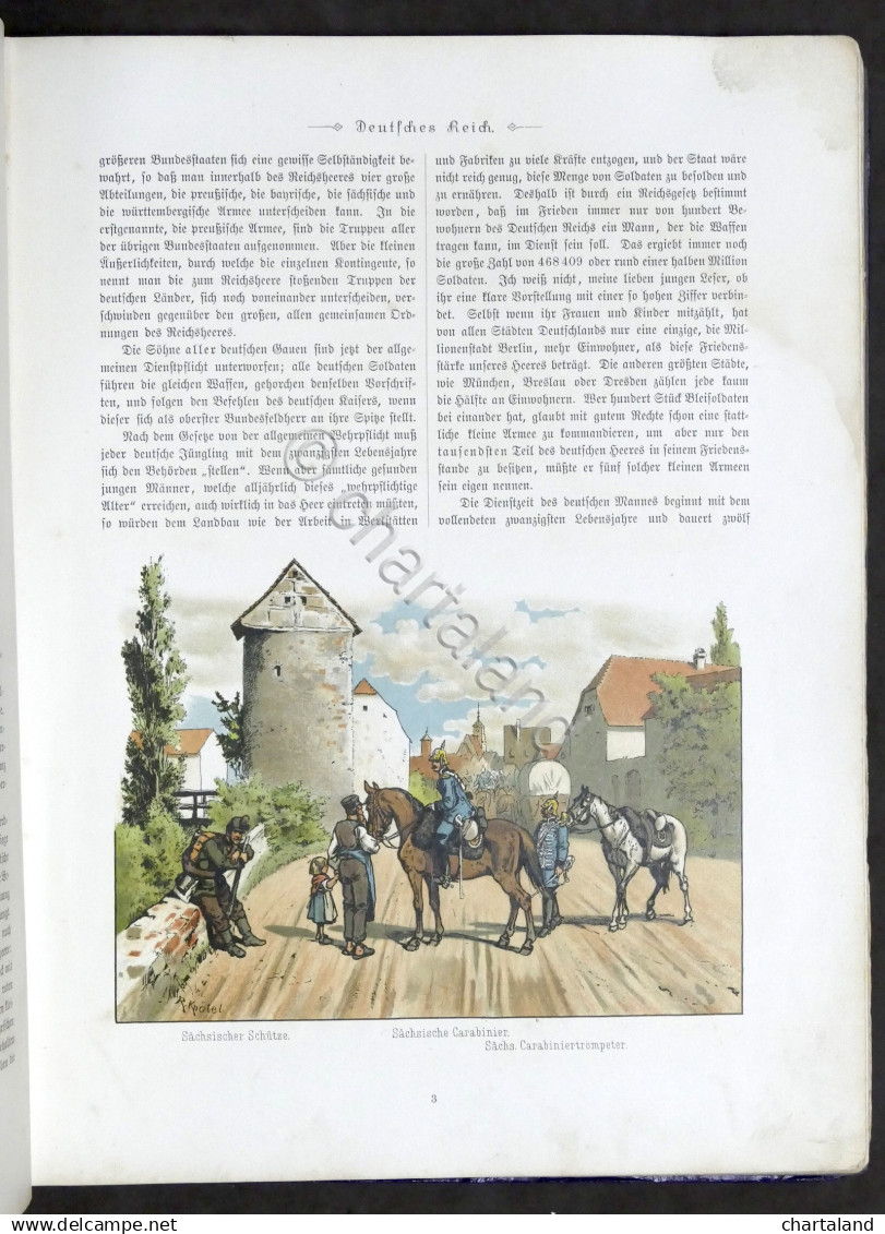 R. Knotel - Das Militar Bilderbuch Die Armeen Europas - 1887 Ca. RARO - Documenti