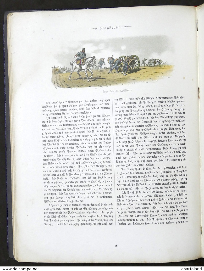 R. Knotel - Das militar Bilderbuch Die Armeen Europas - 1887 ca. RARO