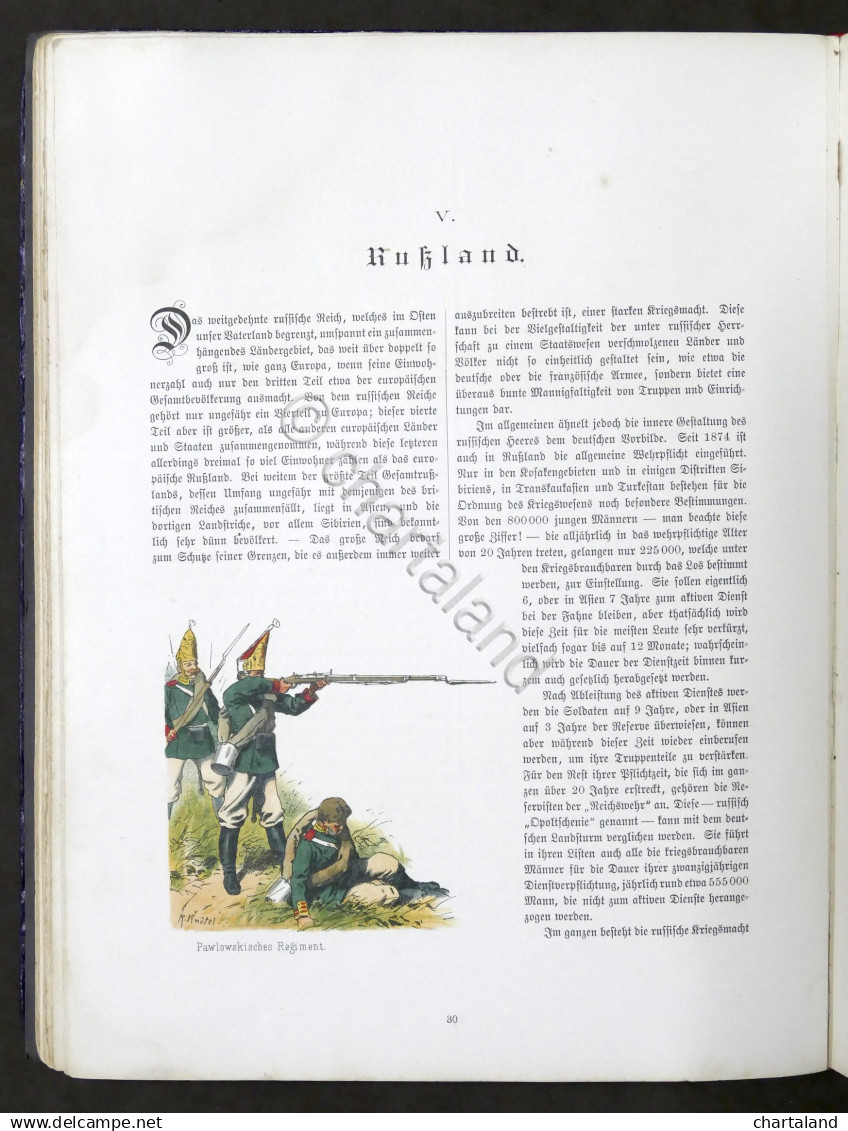 R. Knotel - Das militar Bilderbuch Die Armeen Europas - 1887 ca. RARO