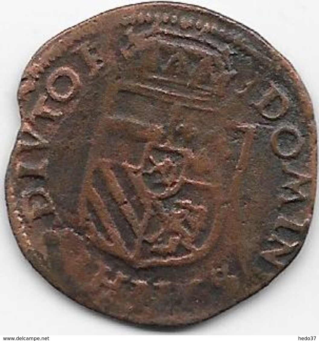 Espagne - Charles I - 1519 - Cuivre - Monnaies Provinciales